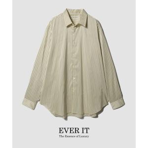 シャツ ESTNATION / エッセンシャル シルクストライプシャツ「EVER IT」 メンズ
