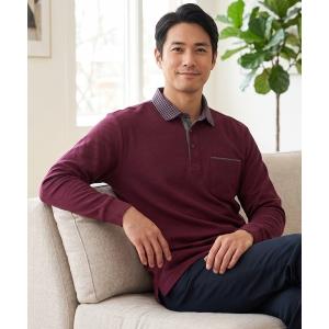 ポロシャツ 「KANSAI YAMAMOTO HOMME/カンサイヤマモトオム」タック鹿の子布帛襟長袖ポロ メンズ レディース