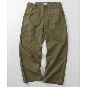 チノパン 「78」「Hanes/ヘインズ」ワイド ベイカー チノパンツ/ワークパンツ/アジャスター付き/綿100％/右綾ツイル/ワーク/ミリタリー/ユニセックス/レデ…