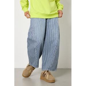 ジーンズ デニム デニムパンツ ビッグポケットバルーンデニム レディース