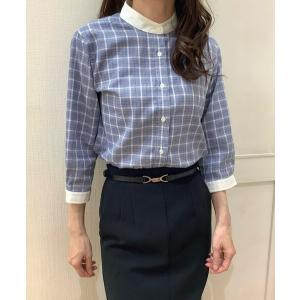 「Pitta Re:)」 長袖ブラウス M ブルー レディース