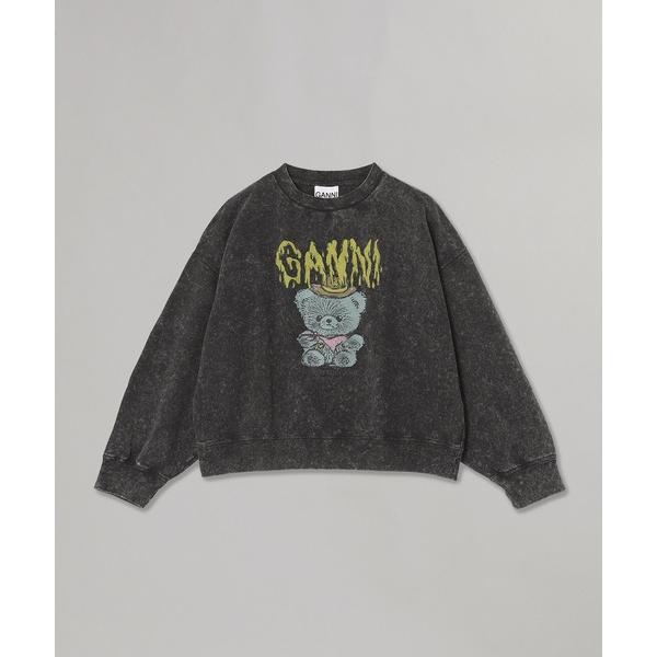 Ganni Ganni Isoli Crewneck Washed Effect Tシャツ A1060028