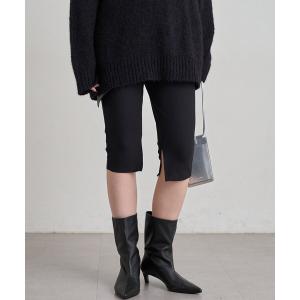 ハーフパンツ パンツ 短パン 「ウエストゴム」カットジョーゼットハーフパンツ　秋服 レディース