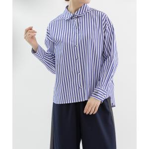 ブラウス シャツ ペタルカラーシャツ レディース