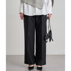 パンツ 「3サイズ展開」セミワイドTRパンツ レディース