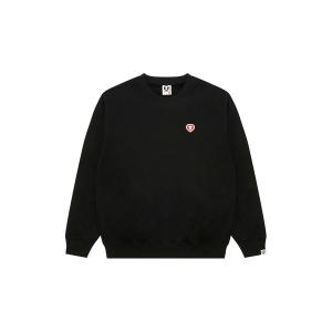 トレーナー スウェット AAPE NOW HEART CREW NECK SWEAT メンズ