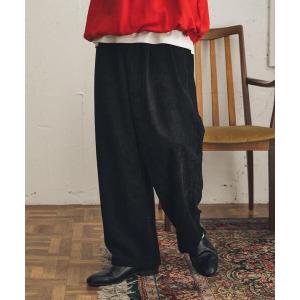 ワイドパンツ パンツ コーデュロイ 「速乾」ウォッシュドコーデュロイワイドパンツ メンズ
