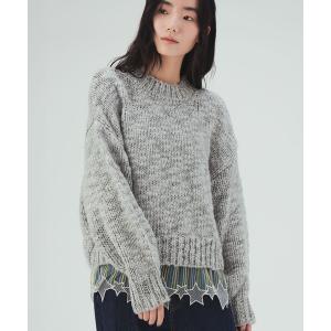 ニット セーター カラフル刺繍ニット レディース