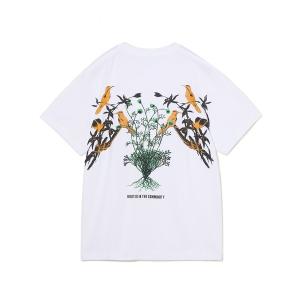 tシャツ 半袖 PRINT T-SHIRT(FLOWER BIRD) レディース メンズ