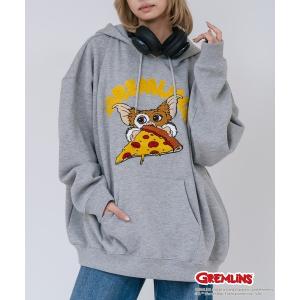 パーカー 裏起毛 「Gremlins/グレムリン」「ユニセックスデザインでリンクコーデにも」裏起毛プルオーバーパーカー フーディ 保温 キャラクター ギズモ