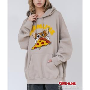 パーカー 裏起毛 「Gremlins/グレムリン」「ユニセックスデザインでリンクコーデにも」裏起毛プルオーバーパーカー フーディ 保温 キャラクター ギズモ