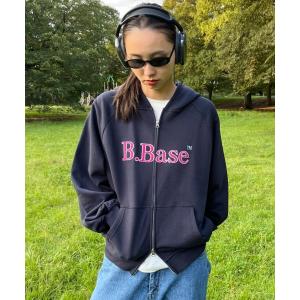 パーカー B.Base Assort Zigzag Patchwork Double-Zip Hoodie / B.Base アソートジグザグパッチワークダブルジップフーディー メンズ レディース