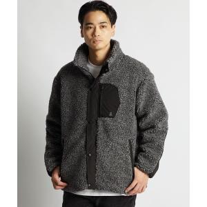 ブルゾン アウター ボア ボアフリース スタンドカラー ジャケット メンズ