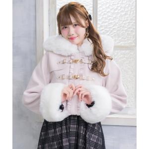 コート アウター ダブルバックルショートコート レディース