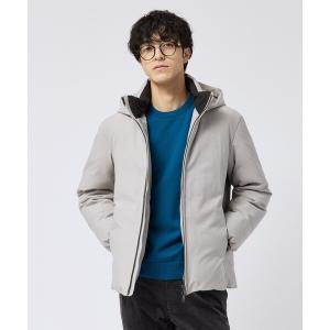 ダウンジャケット ダウン 「Sサイズ〜」ノンキルト メランジ ダウン メンズ