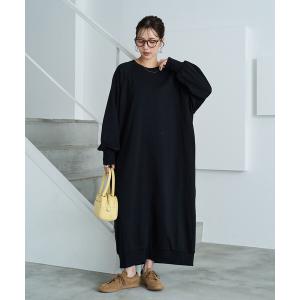 ワンピース 限定展開　裏毛 ルーズ オーバー ワンピース