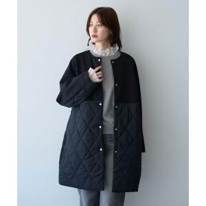 コート アウター カットボンディング×中綿コート レディース