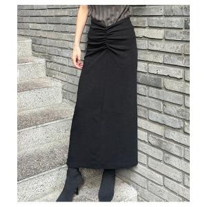 ロング スカート 「DESERT ROSE/デザートローズ」フロントシャーリングロングスカート