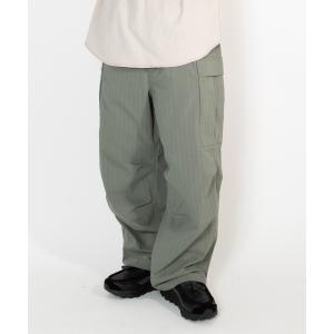 ワイドパンツ カーゴパンツ TECH 6P FIELD PANTS HERRINGBON BP-41026W メンズ