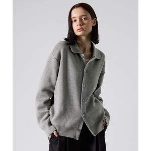 セーター ニット 「CLEL」Cashmere Merino Wool Blend Knit Shirt Cardigan / カシミヤメリノウールブレンド ニットシャツカーディガン メンズ レディース