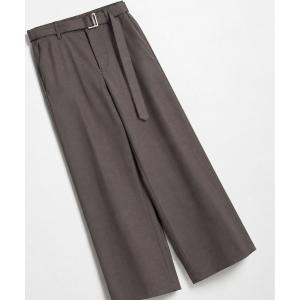スラックス 「CULLNI/クルニ」EX.Dry Gabardine Wide Pant with Long Belt メンズ