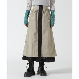 ロング スカート Risley(リズレー) ReebokｘRisley Mesh skirt/リバーシブル/R2603-RBK961