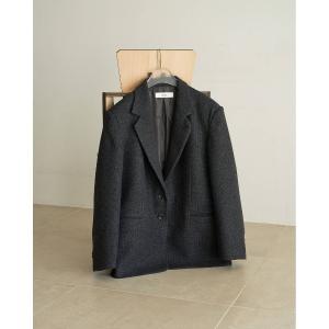 ジャケット テーラードジャケット anuke Herringbone Wool Jacket レディース