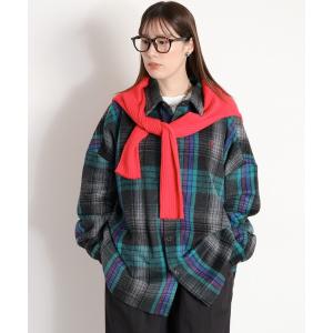 ブラウス シャツ 「BEVERLY HILLS POLO CLUB」シャギーチェックシャツジャケット レディース メンズ