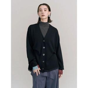 カーディガン DOUBLE HEM TUCK CARDIGAN レディース
