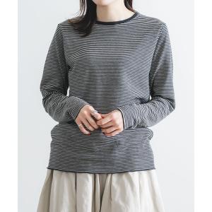 tシャツ 30/1TCリバーシブルニットボーダークルーＴ レディース