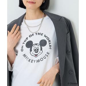 tシャツ 半袖 GOOD ROCK SPEED/グッドロックスピード 「MICKEY MOUSE」Circle Raglan Tシャツ/ミッキーマウス レディース