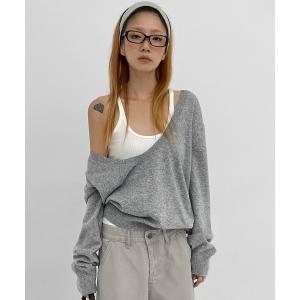 ニット セーター 「MADE」 デンネルディープUネックニット レディース