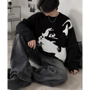 セーター ニット 「Bls」 「ZM」「Bling Leads」アニマルJQD コットンニット メンズ レディース