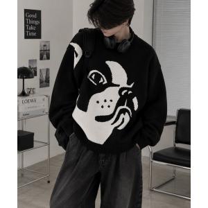 セーター ニット 「Bls」 「ZM」「Bling Leads」アニマルJQD コットンニット メンズ レディース