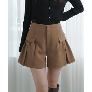 パンツ サイドタックショートパンツ レディース