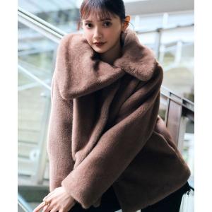 ムートンコート ボアコート アシメファーコート レディース