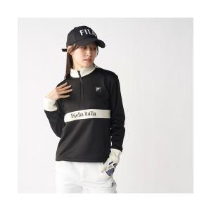 tシャツ 「FILA GOLF/フィラゴルフ」レディース長袖ハーフジップシャツ　ゴルフ レディース