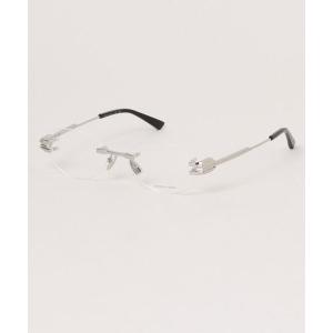 伊達メガネ メガネ 眼鏡 「BOTTEGA VENETA/ボッテガヴェネタ 」オーバル メガネ BV1512O 002 53 シルバー リムレス レディース メンズ