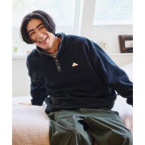 KELTY/ケルティ 限定展開 KELTY×FREAK'S STORE/ケルティ 別注 ボア 配色 ハーフスナップボタン プルオーバー メンズ