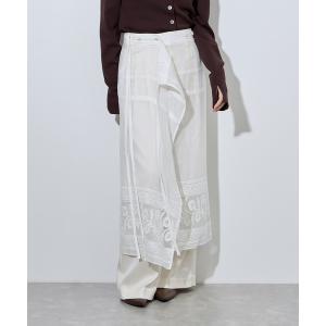 ロング スカート エンブロイダリーワンピーススカート