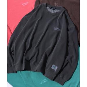 トレーナー スウェット MARK GONZALES ARTWORK COLLECTION/マークゴンザレス 別注 裏毛 ヴィンテージライク フェード加工 オーバーサイズ ワンポイント刺…