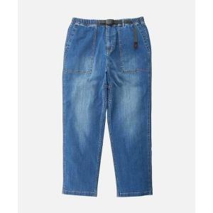 ワイドパンツ ジーンズ Gramicci/グラミチ STRETCH DENIM LOOSE TAPERED RIDGE PANT ストレッチ デニム ルーズテーパードパンツ デニムパンツ カジュアル …