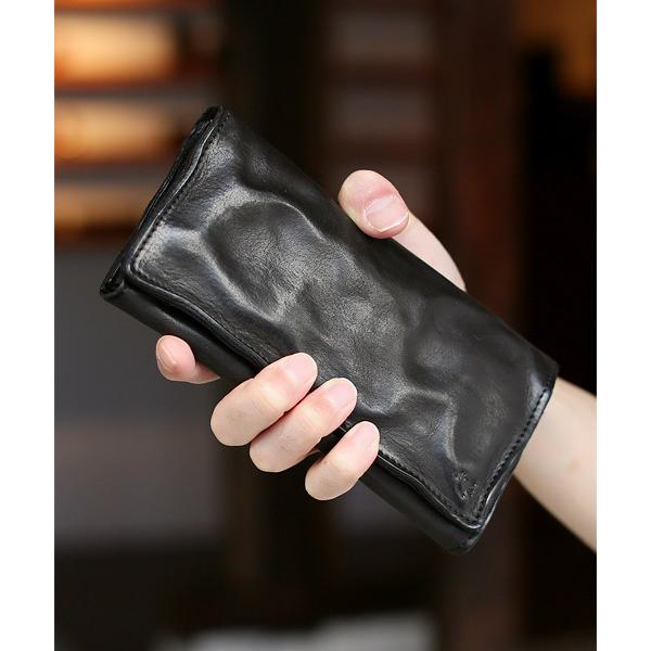 財布 ハンドウォッシュレザー 長財布 メンズ レディース