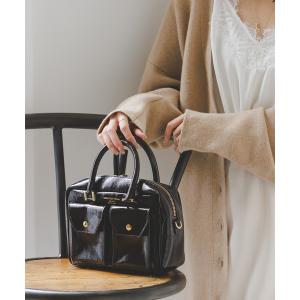 ボストンバッグ CHRISTIAN VILLA/クリスチャンヴィラ ダブルポケットボストンBAG レディース