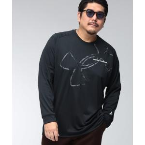 tシャツ Tシャツ 長袖 メンズ 大きいサイズ テック カモ ロゴ ロングスリーブ カットソー UNDER ARMOUR (アンダーアーマー) メンズ