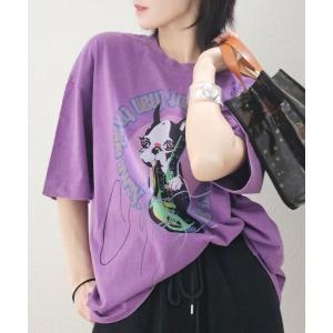 tシャツ 半袖 Out of the blue Burnout T-shirt レディース