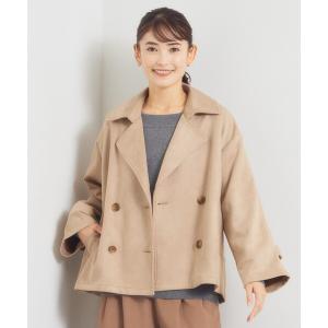 トレンチコート コート スエード調ショートトレンチ レディース