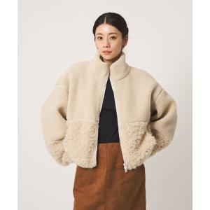 ブルゾン アウター ボア 「CITEN」ハイネックボアブルゾン レディース
