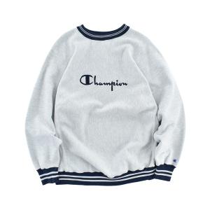 チャンピオン トレーナー スウェット 「USED」90's Champion 配色リブ リバースウィーブ スウェット USA製 メンズ レディース