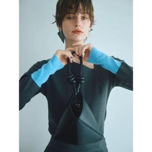 ニット セーター 「井関かおりコラボ」アシンメトリーネックニット レディース